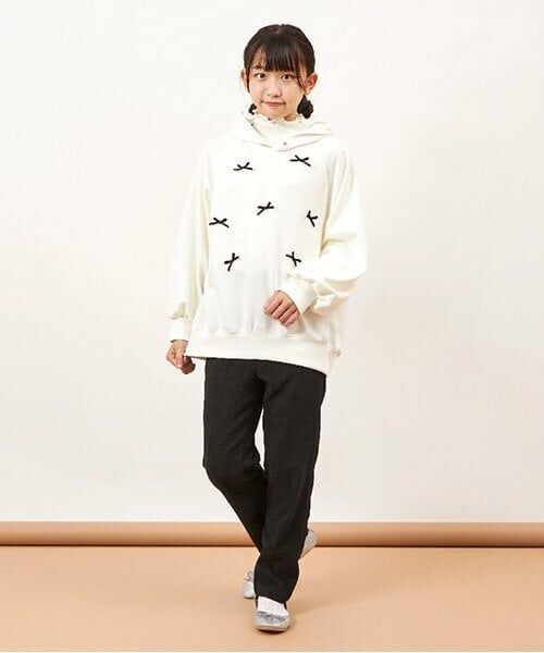 KP / ケーピー その他パンツ | troislapins(トロワラパン)ストレッチツイルパンツ(140~160) | 詳細4