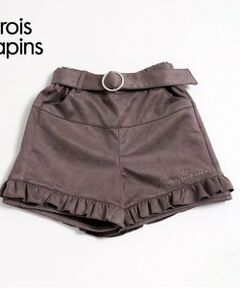 KP / ケーピー ショート・ハーフ・半端丈パンツ | troislapins(トロワラパン)ストレッチスウェードショートパンツ(140～160)