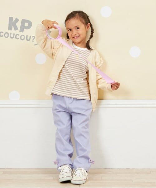 KP / ケーピー その他パンツ | KP coucou?(ケーピーククー)裾リボンパンツ(80～140) | 詳細1