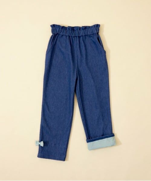 KP / ケーピー その他パンツ | KP coucou(ケーピーククー)裾リボンデニム風パンツ(80～140) | 詳細10
