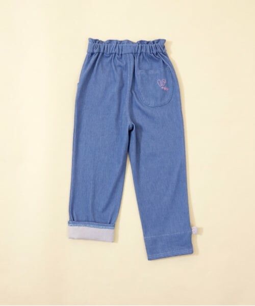 KP / ケーピー その他パンツ | KP coucou(ケーピーククー)裾リボンデニム風パンツ(80～140) | 詳細11