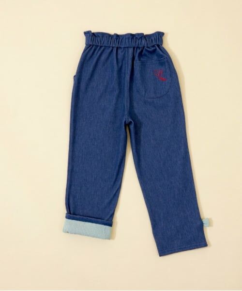KP / ケーピー その他パンツ | KP coucou(ケーピーククー)裾リボンデニム風パンツ(80～140) | 詳細12