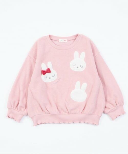 KP / ケーピー スウェット | KP(ケーピー)ボアmimiアップリケブークレトレーナー(80～120) | 詳細1