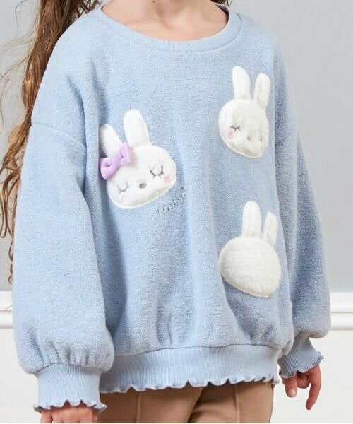 KP / ケーピー スウェット | KP(ケーピー)ボアmimiアップリケブークレトレーナー(80～120) | 詳細6