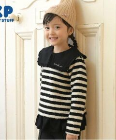 KP(ケーピー)衿付きボーダーチュニック(110～140)