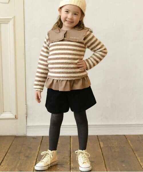 KP / ケーピー その他トップス | KP(ケーピー)衿付きボーダーチュニック(110~140) | 詳細4