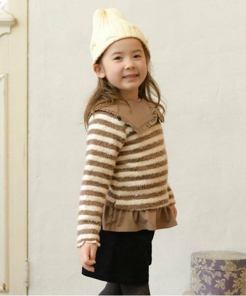 KP / ケーピー その他トップス | KP(ケーピー)衿付きボーダーチュニック(110~140) | 詳細5