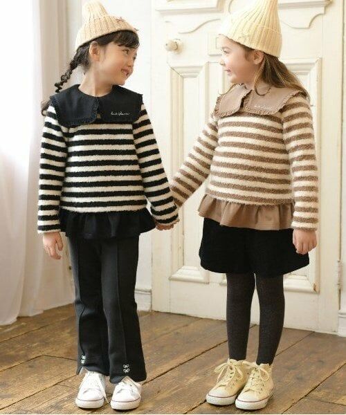 KP / ケーピー その他トップス | KP(ケーピー)衿付きボーダーチュニック(110~140) | 詳細8