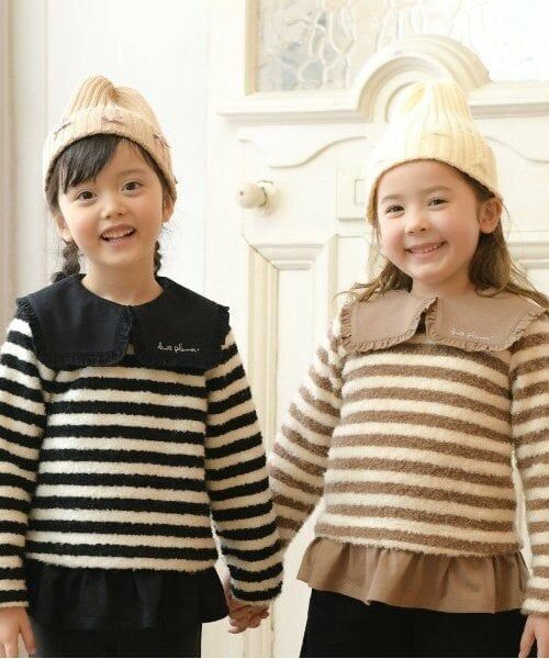 KP / ケーピー その他トップス | KP(ケーピー)衿付きボーダーチュニック(110~140) | 詳細9