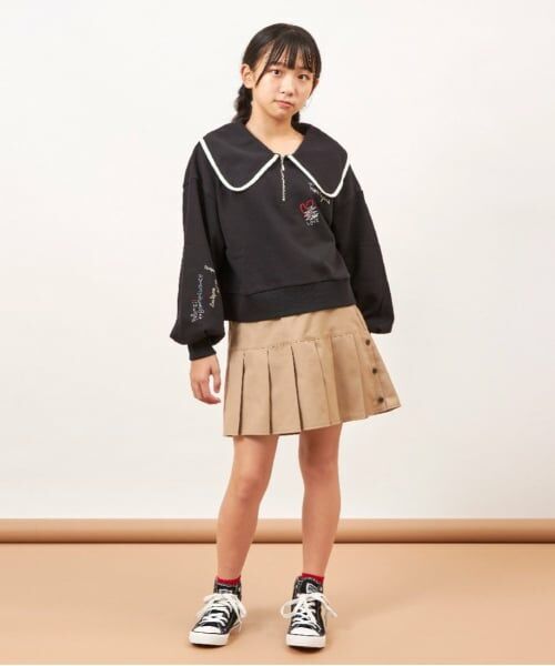 KP / ケーピー スウェット | troislapins(トロワラパン)ビッグカラートレーナー(140～160) | 詳細5