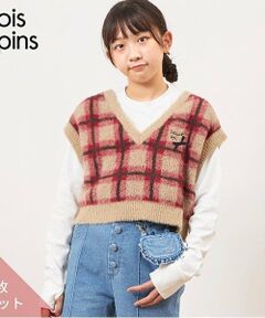 KP / ケーピー Tシャツ | troislapins(トロワラパン)ウォッシャブルベスト＆Ｔシャツセット(140～160)