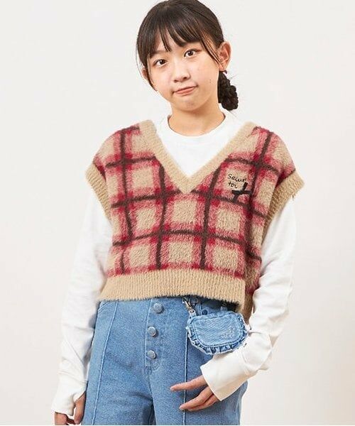 KP / ケーピー Tシャツ | troislapins(トロワラパン)ウォッシャブルベスト＆Ｔシャツセット(140～160) | 詳細2