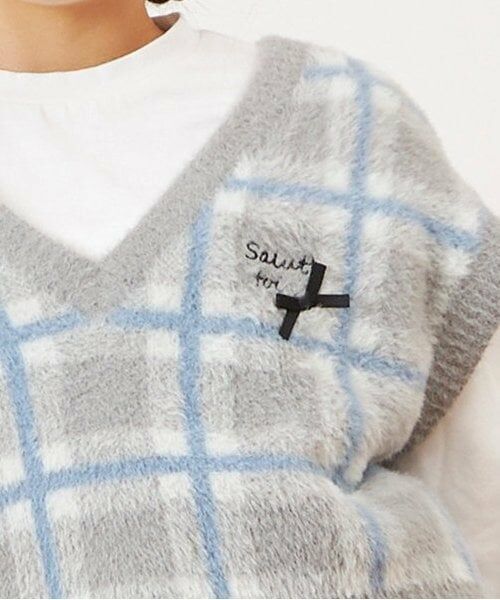 KP / ケーピー Tシャツ | troislapins(トロワラパン)ウォッシャブルベスト＆Ｔシャツセット(140～160) | 詳細6