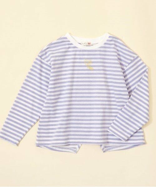 KP / ケーピー Tシャツ | KP coucou?(ケーピーククー)ワンポイント刺繍長袖ボーダーTシャツ(80～140) | 詳細12