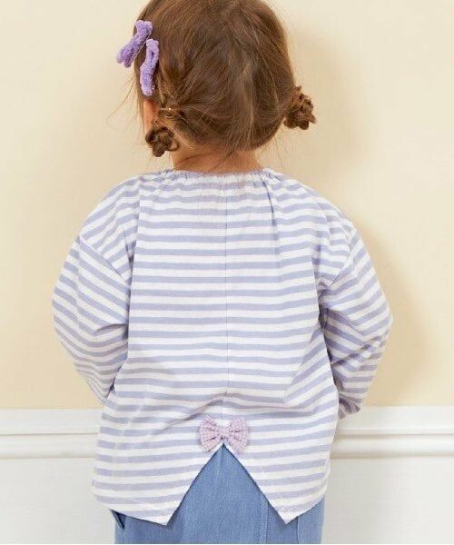 KP / ケーピー Tシャツ | KP coucou?(ケーピーククー)ワンポイント刺繍長袖ボーダーTシャツ(80～140) | 詳細9