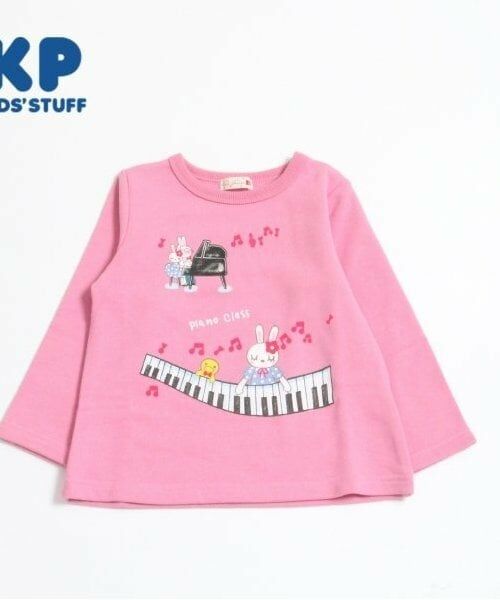 KP / ケーピー スウェット | ピアノプリントトレーナー（ピンク）