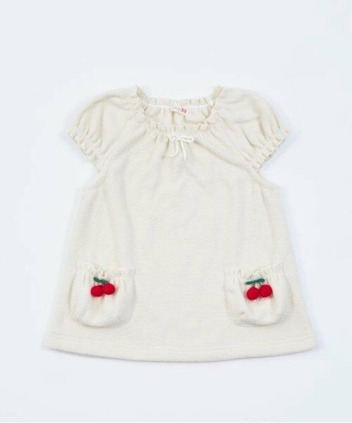 KP / ケーピー ダウンジャケット・ベスト | KP(ケーピー)チェリーモチーフブークレベスト(80～120) | 詳細2