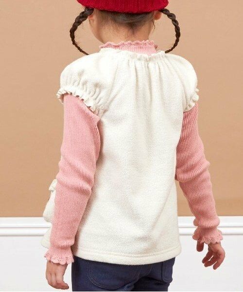 KP / ケーピー ダウンジャケット・ベスト | KP(ケーピー)チェリーモチーフブークレベスト(80～120) | 詳細9