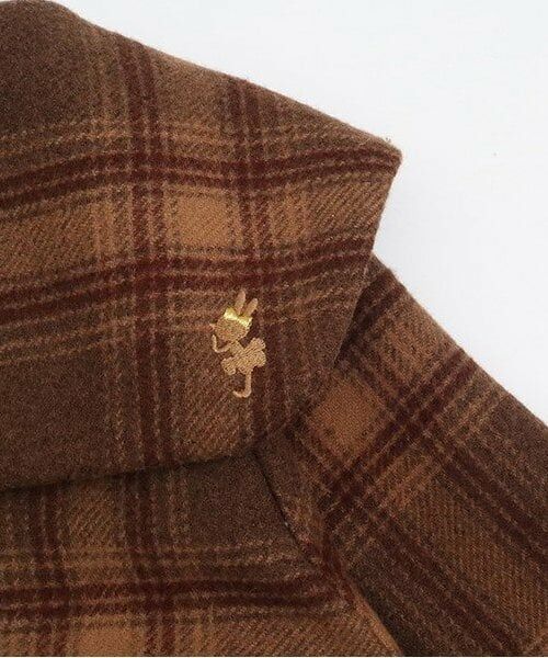 KP / ケーピー その他アウター | KP(ケーピー)ビッグカラーウールチェックコート(90～130) | 詳細19