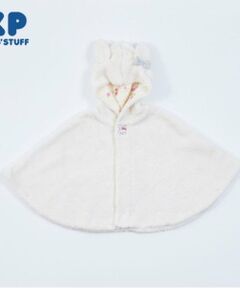 KP / ケーピー ベビー・キッズウエア | KP(ケーピー)ボア　mimi刺しゅう＆リボン付きマント