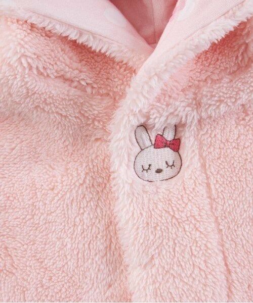 KP / ケーピー ベビー・キッズウエア | KP(ケーピー)ボア　mimi刺しゅう＆リボン付きマント | 詳細2