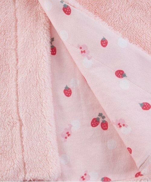 KP / ケーピー ベビー・キッズウエア | KP(ケーピー)ボア　mimi刺しゅう＆リボン付きマント | 詳細3