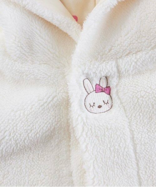 KP / ケーピー ベビー・キッズウエア | KP(ケーピー)ボア　mimi刺しゅう＆リボン付きマント | 詳細5