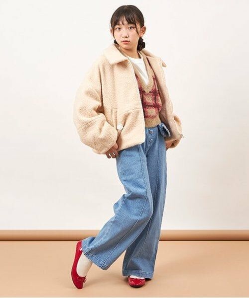 KP / ケーピー ブルゾン | troislapins(トロワラパン)ブークレーブルゾン(140～160) | 詳細1