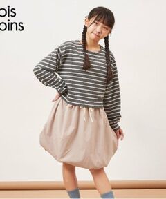 KP / ケーピー ミニ丈・ひざ丈ワンピース | troislapins(トロワラパン)鹿の子ボーダーワンピース(140～160)