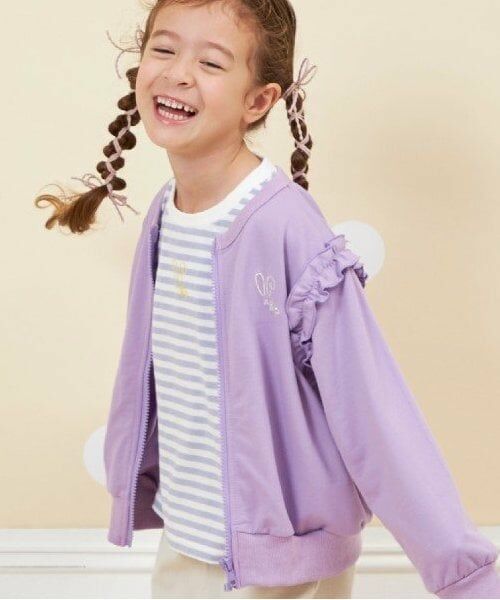 KP / ケーピー カーディガン・ボレロ | KP coucou?(ケーピーククー) 肩フリルカーディガン(80～140) | 詳細2