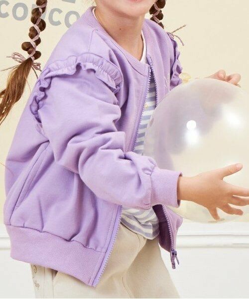 KP / ケーピー カーディガン・ボレロ | KP coucou?(ケーピーククー) 肩フリルカーディガン(80～140) | 詳細4