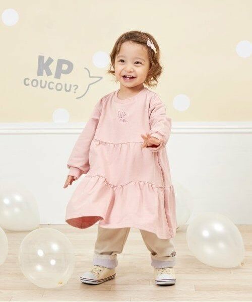 KP / ケーピー ミニ丈・ひざ丈ワンピース | KP coucou?(ケーピーククー)ふんわりワンピース(90～140) | 詳細3