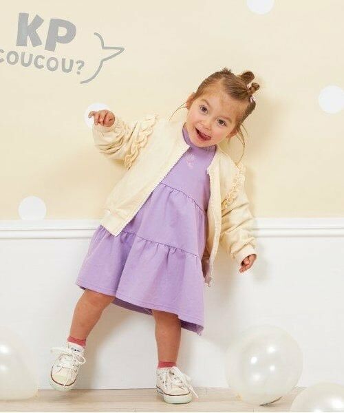 KP / ケーピー ミニ丈・ひざ丈ワンピース | KP coucou?(ケーピーククー)ふんわりワンピース(90～140) | 詳細6