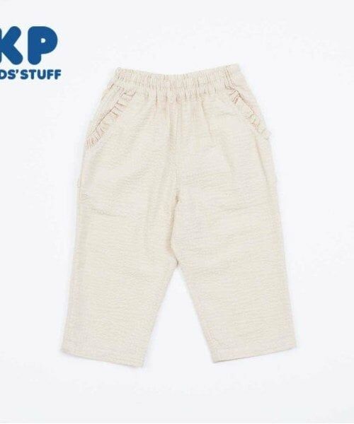 KP / ケーピー ショート・ハーフ・半端丈パンツ | KP(ケーピー)サッカー生地7分丈パンツ110~130(ベージュ)