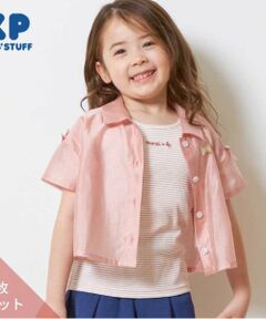 KP / ケーピー シャツ・ブラウス | KP(ケーピー)シアーシャツ＆ボーダータンクトップセット
