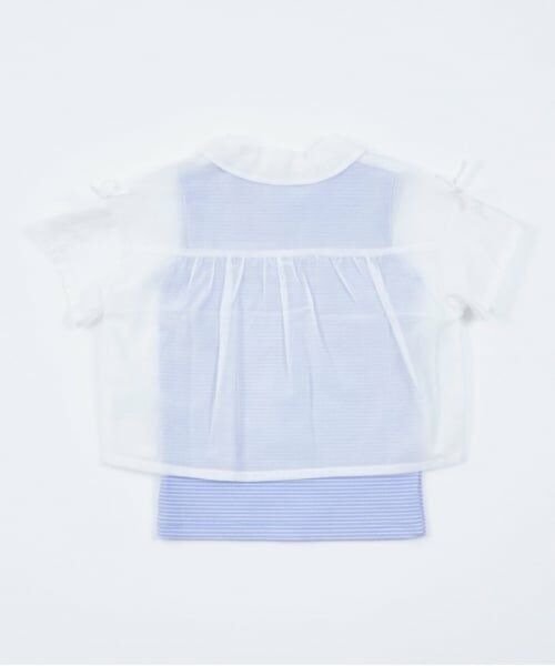 KP / ケーピー シャツ・ブラウス | KP(ケーピー)シアーシャツ＆ボーダータンクトップセット | 詳細14