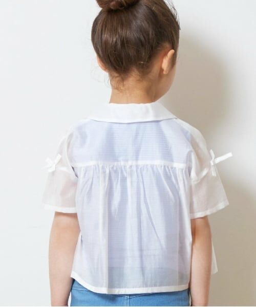 KP / ケーピー シャツ・ブラウス | KP(ケーピー)シアーシャツ＆ボーダータンクトップセット | 詳細5