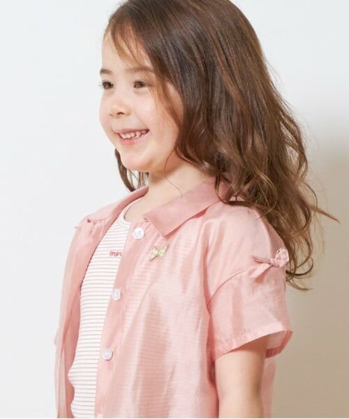 KP / ケーピー シャツ・ブラウス | KP(ケーピー)シアーシャツ＆ボーダータンクトップセット | 詳細9