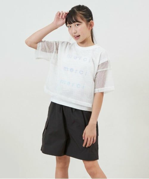 KP / ケーピー Tシャツ | troislapins(トロワラパン)メッシュ＆フレンチTシャツセット | 詳細2