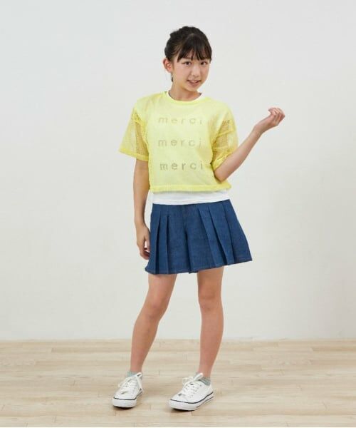 KP / ケーピー Tシャツ | troislapins(トロワラパン)メッシュ＆フレンチTシャツセット | 詳細7