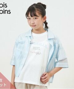 KP / ケーピー Tシャツ | troislapins(トロワラパン)シアーシャツ＆半袖Tシャツセット