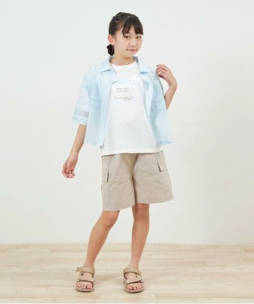 KP / ケーピー Tシャツ | troislapins(トロワラパン)シアーシャツ＆半袖Tシャツセット | 詳細1