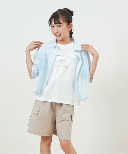 KP / ケーピー Tシャツ | troislapins(トロワラパン)シアーシャツ＆半袖Tシャツセット | 詳細2