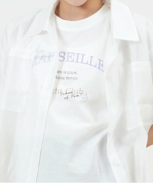 KP / ケーピー Tシャツ | troislapins(トロワラパン)シアーシャツ＆半袖Tシャツセット | 詳細6