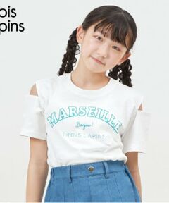 KP / ケーピー Tシャツ | troislapins(トロワラパン)肩開き半袖Tシャツ