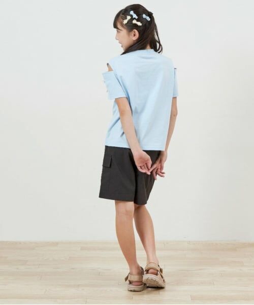 KP / ケーピー Tシャツ | troislapins(トロワラパン)肩開き半袖Tシャツ | 詳細3