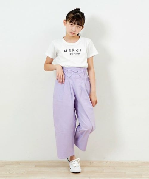 KP / ケーピー Tシャツ | troislapins(トロワラパン)ロゴプリント半袖Tシャツ | 詳細1
