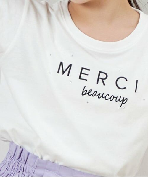 KP / ケーピー Tシャツ | troislapins(トロワラパン)ロゴプリント半袖Tシャツ | 詳細4