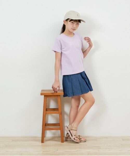 KP / ケーピー Tシャツ | troislapins(トロワラパン)ロゴプリント半袖Tシャツ | 詳細6