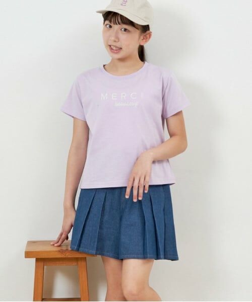 KP / ケーピー Tシャツ | troislapins(トロワラパン)ロゴプリント半袖Tシャツ | 詳細7